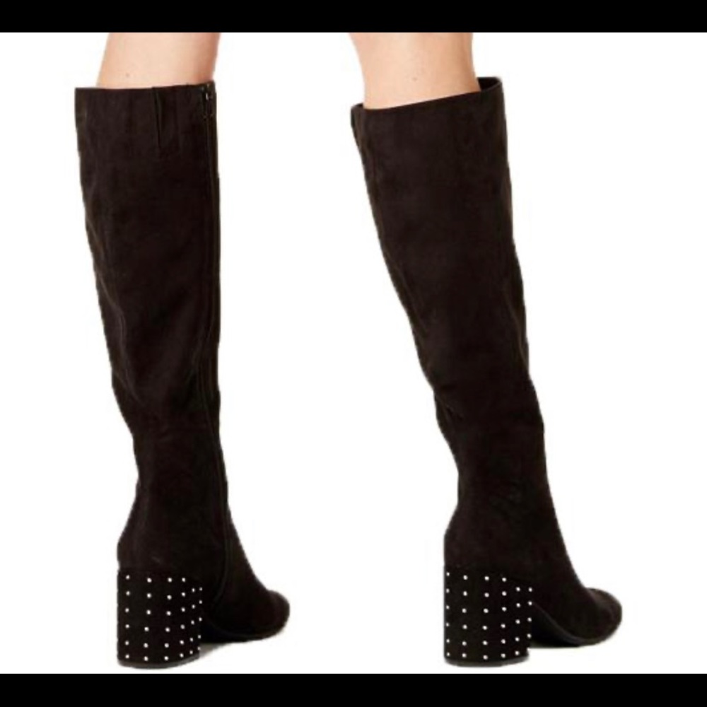 Bar III Grand Studded Heel To-The-Knee Boots 7.5